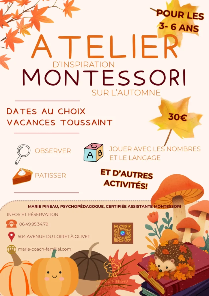 atelier automne montessori marie pineau